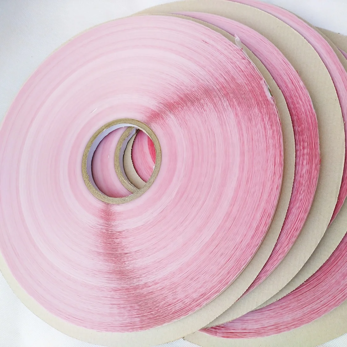 Resealable self adhesive tape for sealing OPP , PP , BOPP clear plastic bags