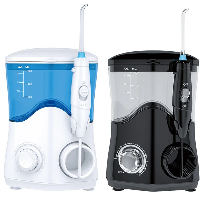 Newest Ultrasonic Manual Oral Irrigator Water Jet Flosser 600ML Water Tank Waterproof Teeth Cleaner Dental Water Flosser