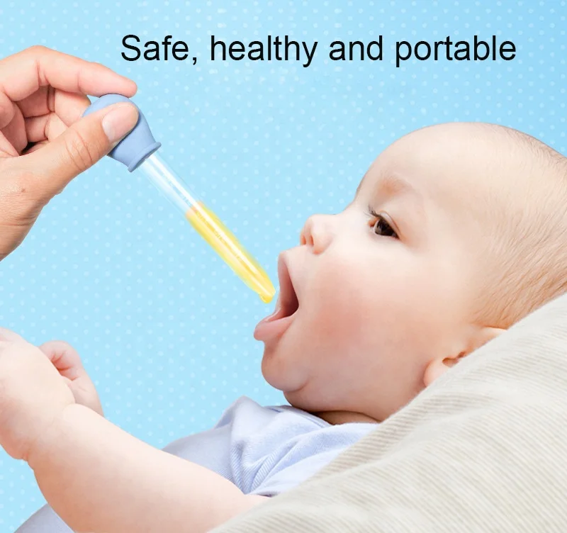 Factory hot-selling 5ml Liquid Food Grade Rainbow Color Silicone Dropper Silicone and Plastic Pipette Dropper