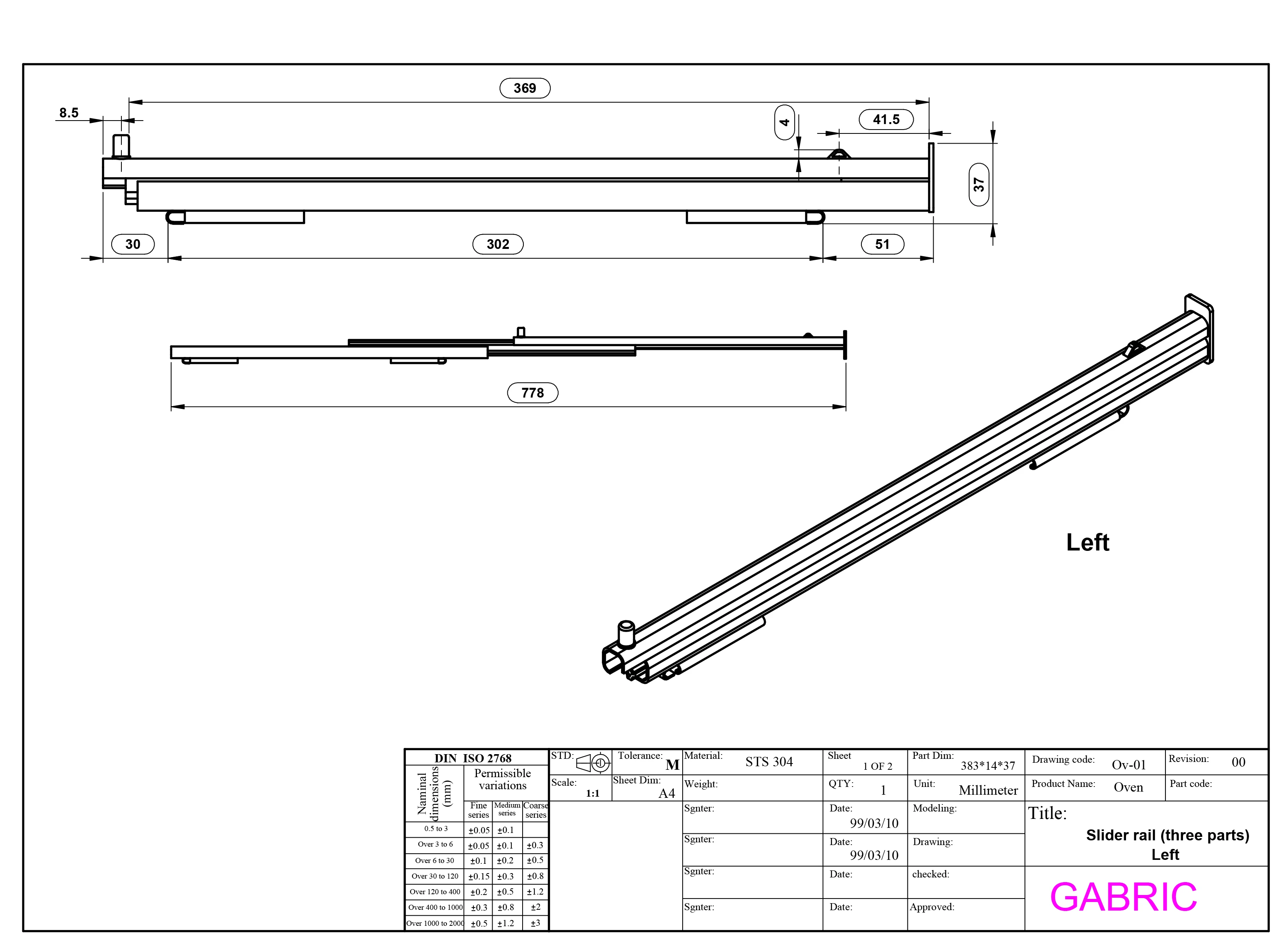 
General electric pizza microwave oven guide 2 or 3 sections shelf rack side wire linear telescopic slider rail for oven 