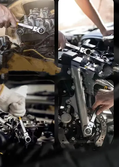 Combination Ratchet Wrenches with Keys Gear Ring Reversible Wrench Car Auto Repair Hand Tool