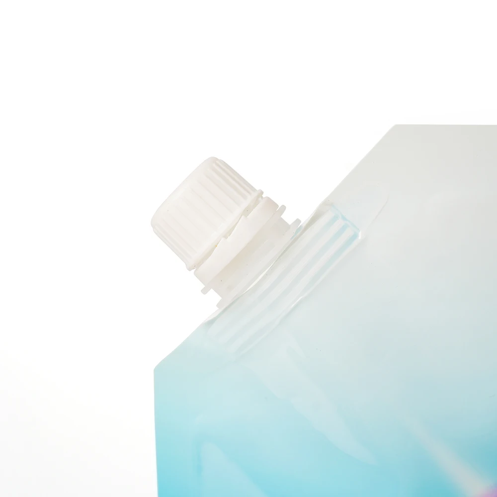 Innovative Design Washing Liquid Suction Nozzle Pouch Bag Printed Custom Plastic Packaging Stand Up Pouch