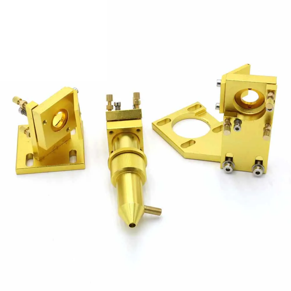 K Series 60w 4060 CO2 Laser Cutting Head Set 1st /2nd Mirror Support