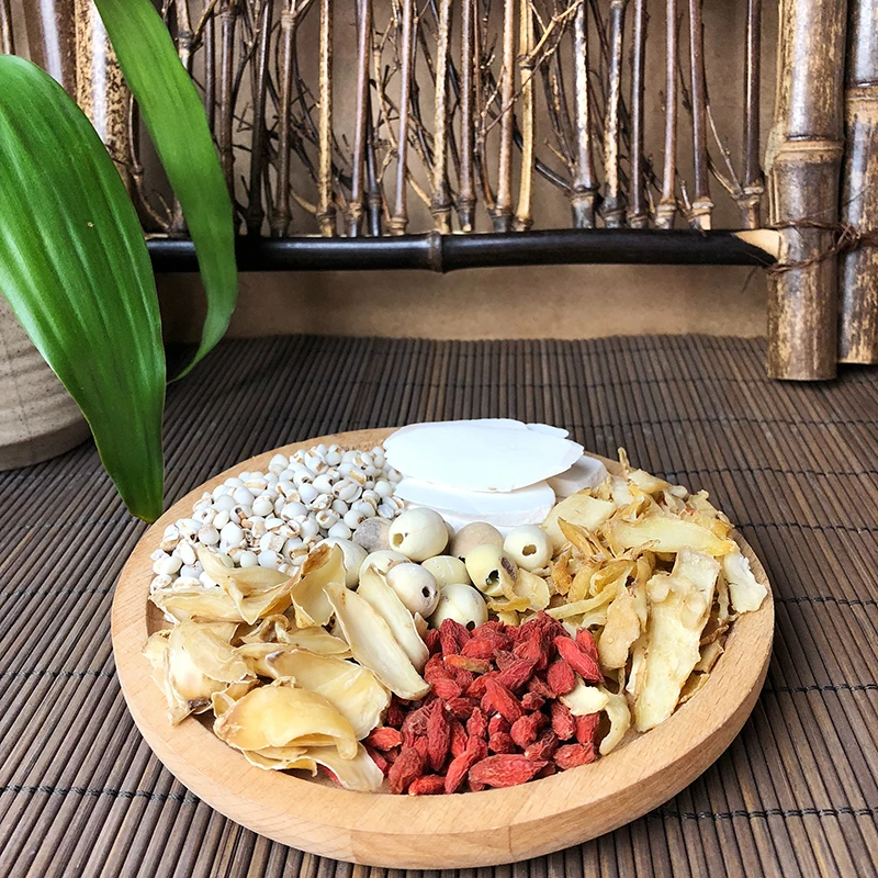 Processing customized summer soup bag lotus seeds and lilies clear, cool, moist lung and stomach soup