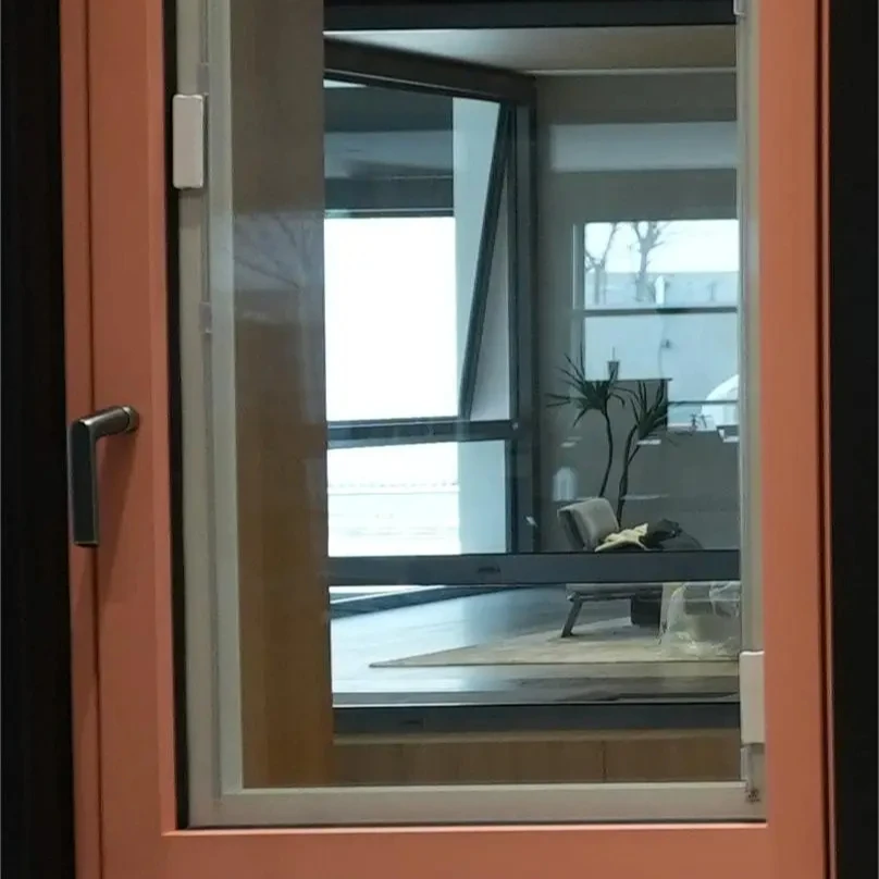 Latest Design Aluminum Impact Windows Thermal Break Two Way Open Tilt-Turn Casement Window  Slim Profile Aluminium Windows