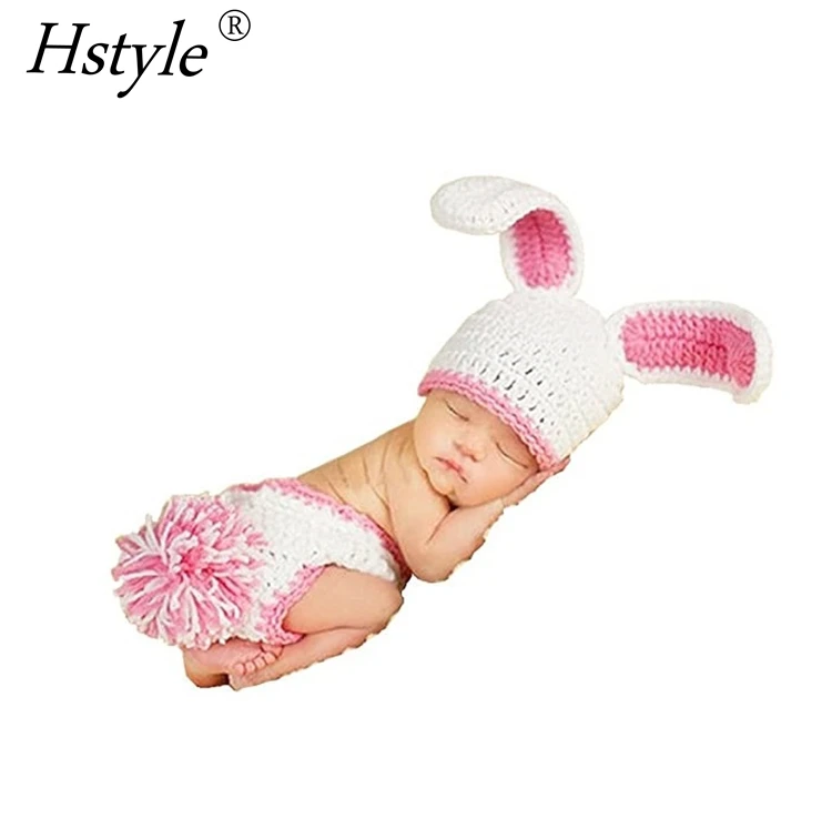 Newborn Baby Girl Boy Crochet Knit Costume Photography Prop Hats Outfits Cute Animal Bunny Style Baby Crochet Clothes A502