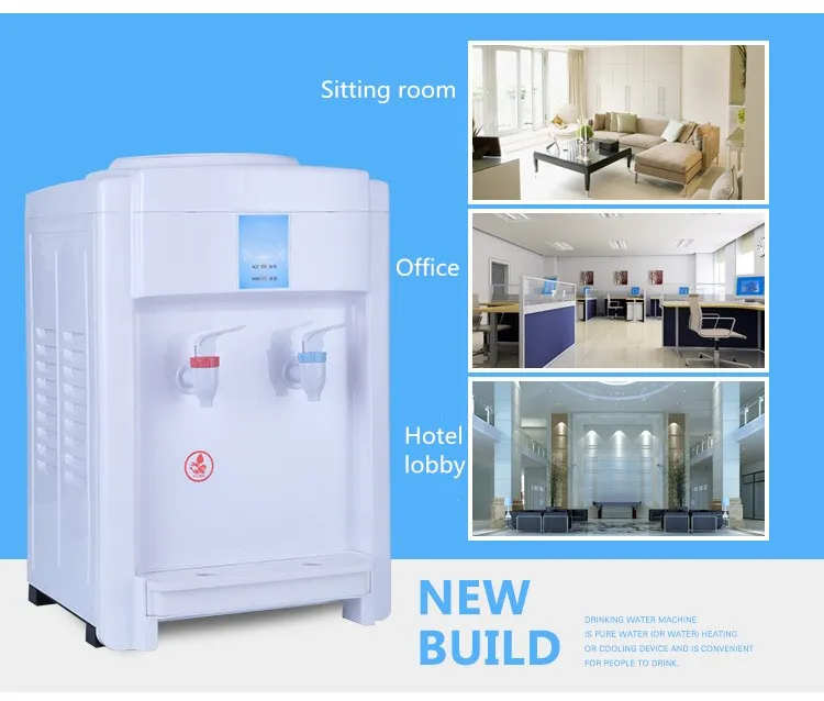 Myteck Desktop  Economic 5 Gallon Traditional Design Bottled Water Cold Hot Water Dispenser with Electrical Cooling Heating
