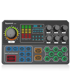 Portable Live Streaming Kit Audio Interface Mixer Console Support Multi-Channel Mixing