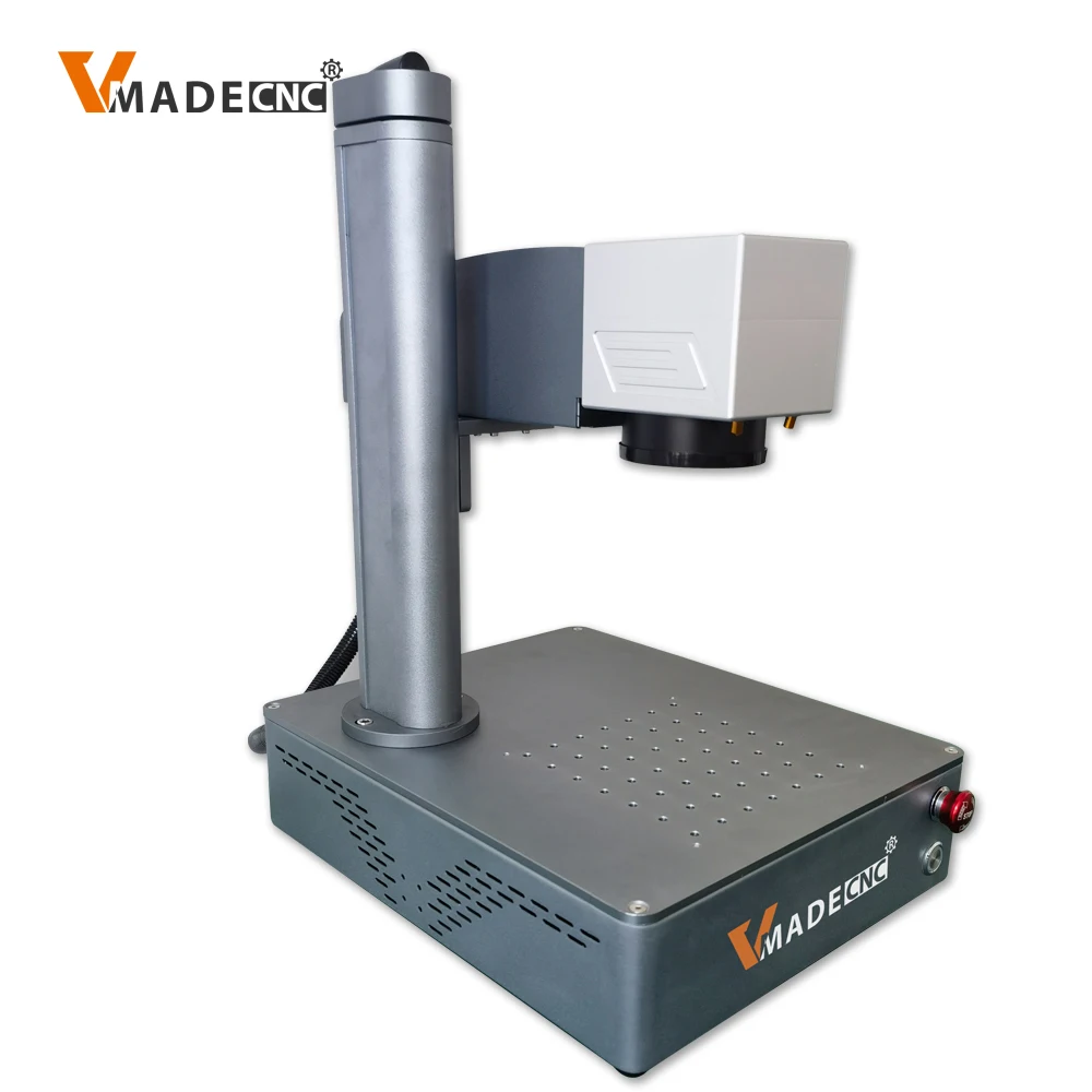 Portable small fiber laser 20w 30w 50w 100w  Raycus  cnc desktop color fiber laser marking machine price for metal sale