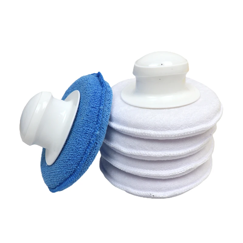 Soft Microfiber Foam Sponge Car Polishing Pad Wax Applicator Pad