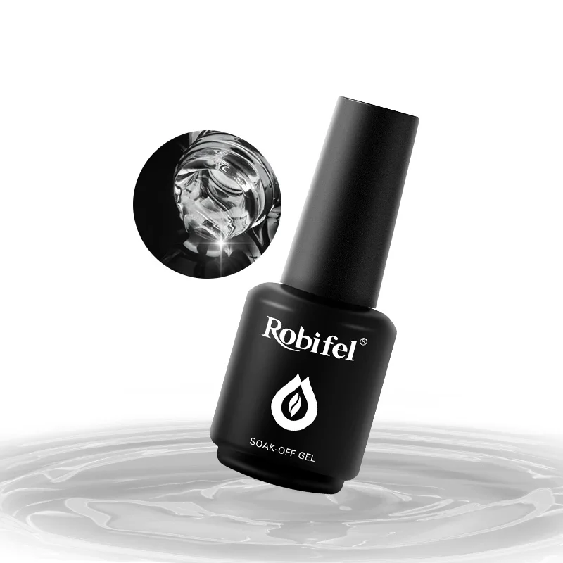 Robifel New Desgin Solid Nail Tips Glue Soft Gel Press On Nails Tips Gel Solid Nail Tip Glue Gel