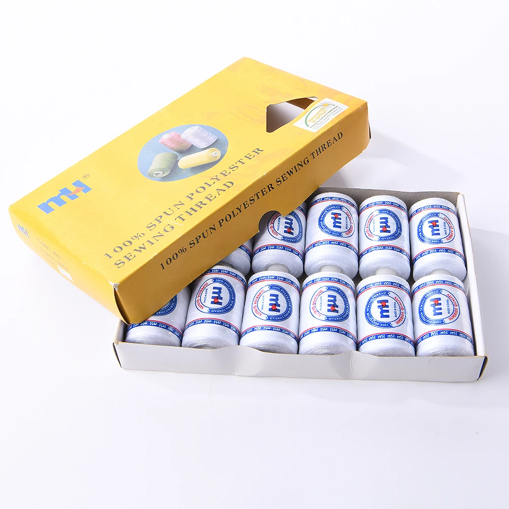 40/2 22G 800yds Sewing Thread Kit 100% Polyester High Tenacity Small Cone for Garments and Uniforms