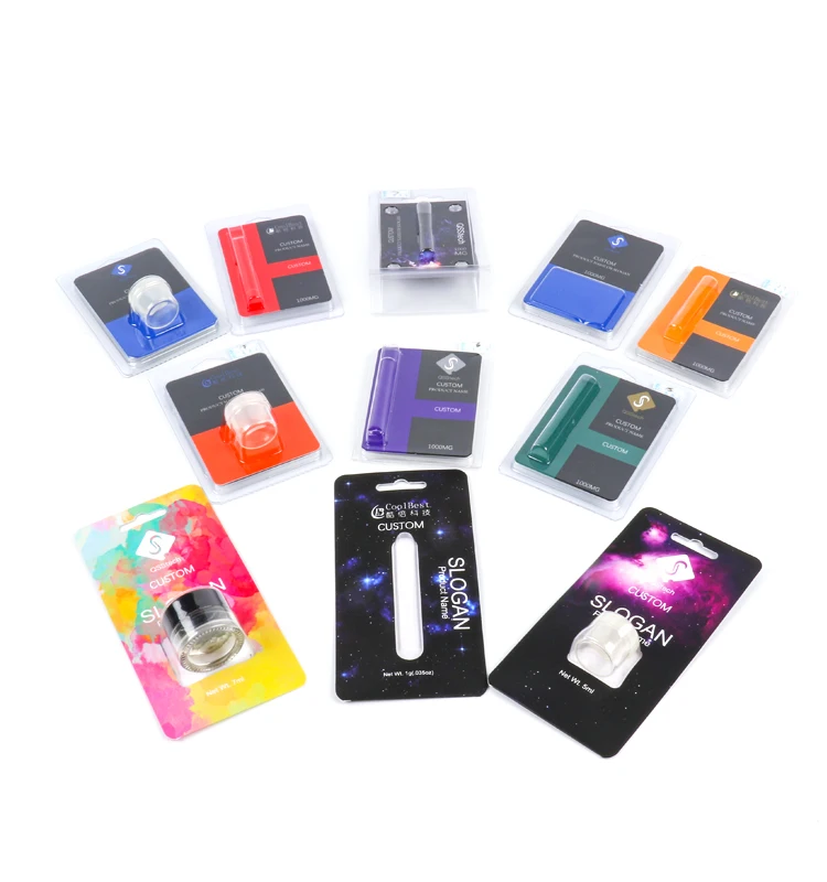 Customized Disposable Plastic Sliding Blister Card Pack Cardboard Boxes Print Paper Children Protection Packaging