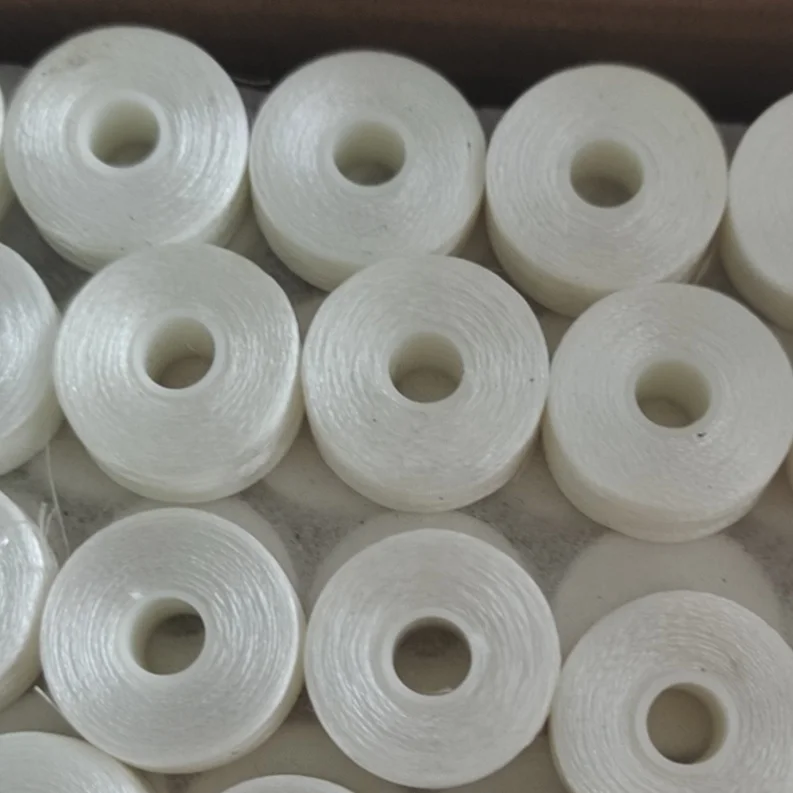 Предварительно намотанные катушки для вышивки катушка из 100% полиэстера нить