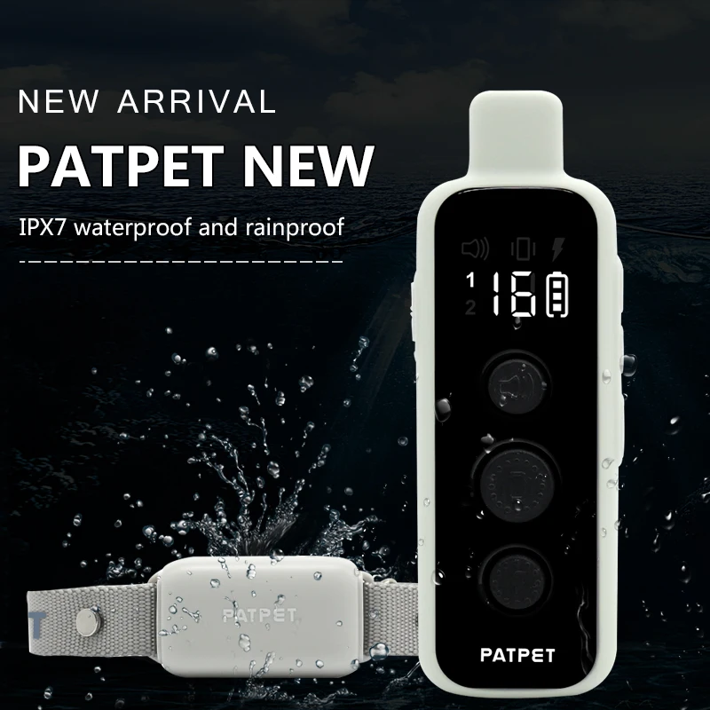 Best Patpet Dog Anti Bark Control Device Remote Quality Control Training Shock Collar For Dogs With Remote