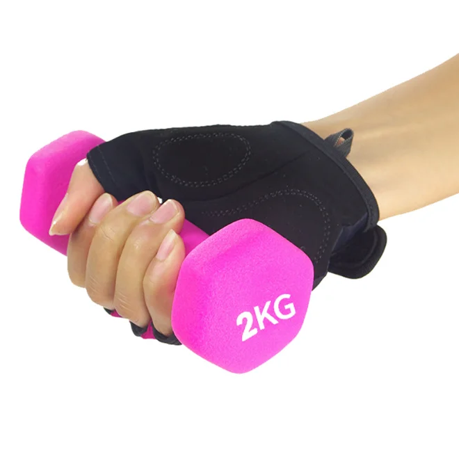 Neoprene Rubber Hex ladies dumbbell for women at  ym And Home