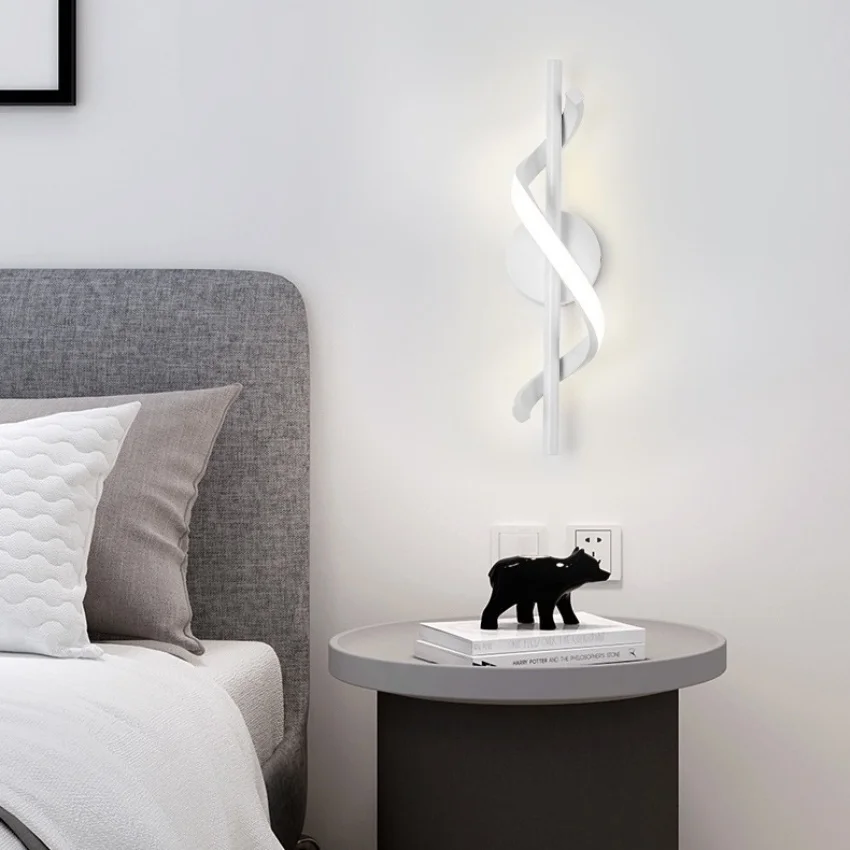 Modern led wall light metal living room wall sconce lighting