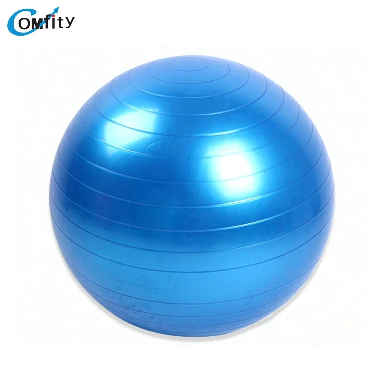 Custom Logo Anti Slip Pilates PVC Gym Ball Eco-Friendly 45cm Yoga Ball Straw Improves Balance Exercise Fitness Ball