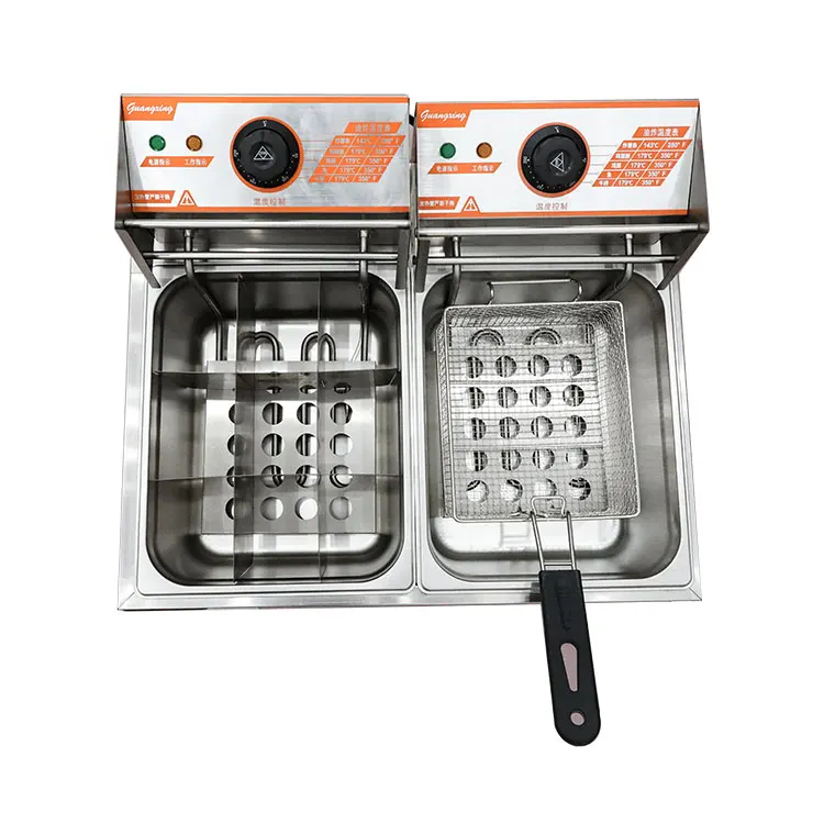 Commercial Stainless Steel Industrial Counter Top Electric Deep Fryer