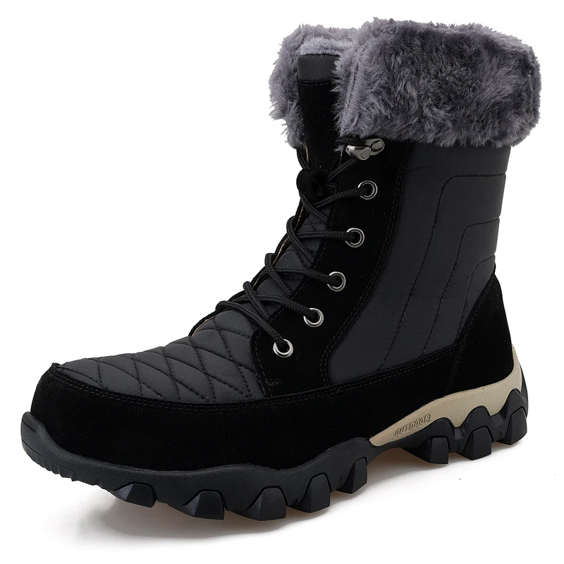 Hot Selling Waterproof Fashion Shoes Warm stylish Snow men very warm winter boots size 39-48