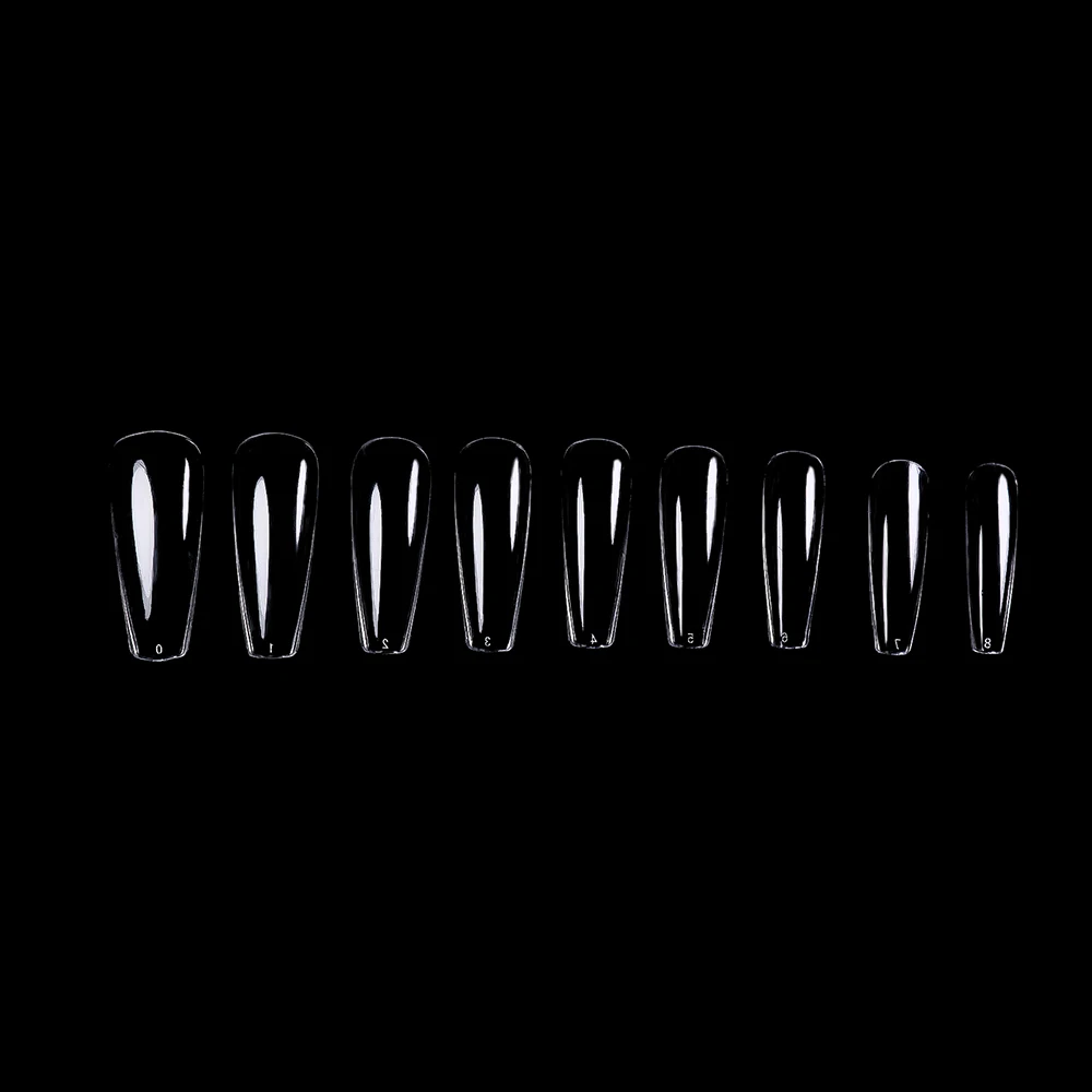 Short round nail tips full cover soft gel material break resistant nail art tips
