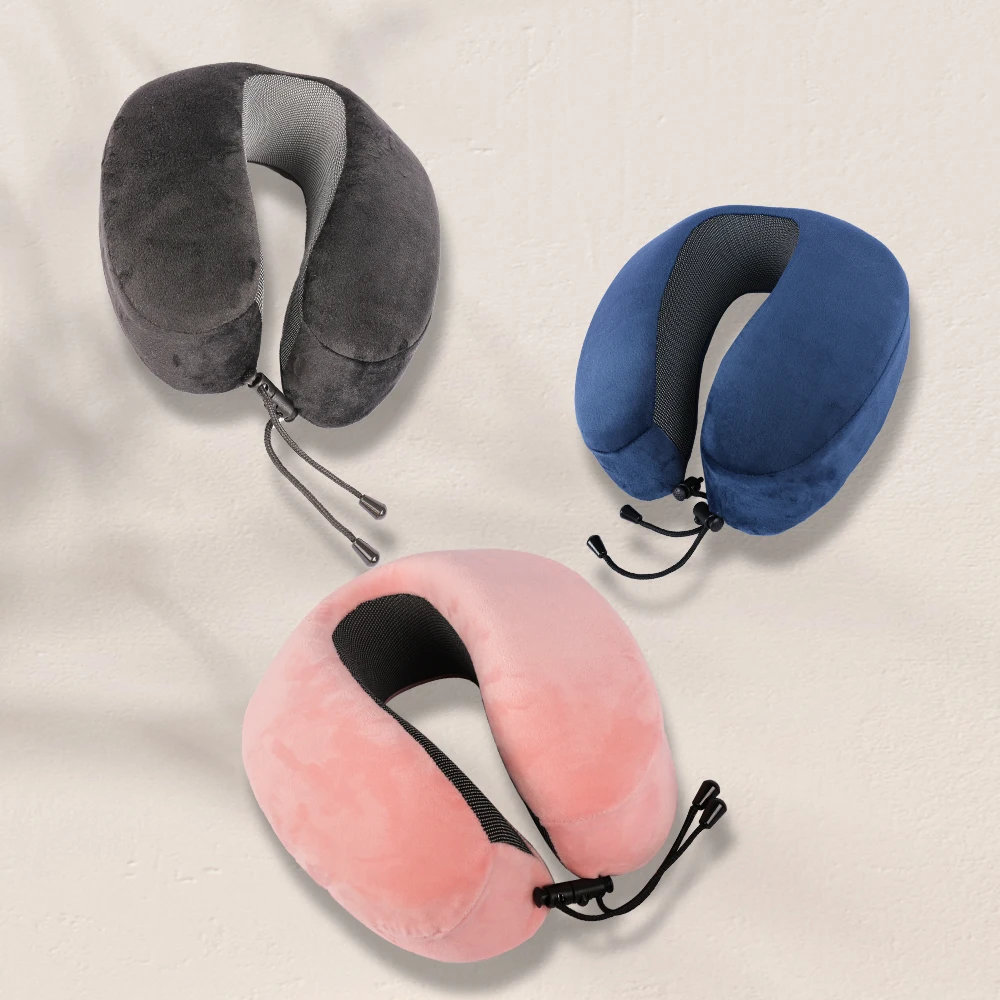 3-5 days Fast Shipping 2023 New Design Travel Neck Pillow with Storage Bag Multi-functional Memory Foam Neck Pillow
