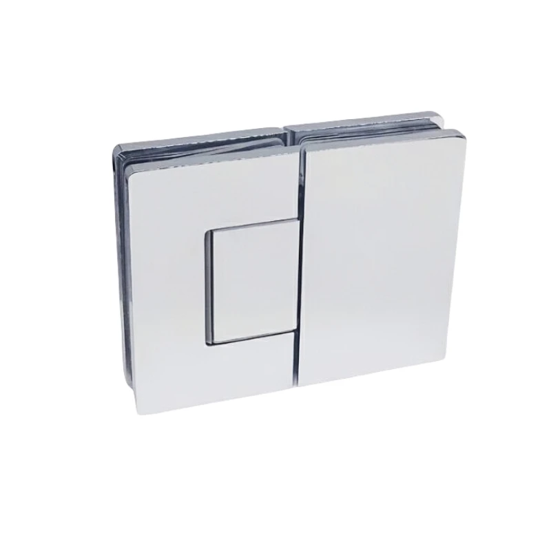 Kensharp High Quality Brass Material 180 Degree  with Decorative Cover Glass to Glass Adjustable Hydraulic Shower Hinge