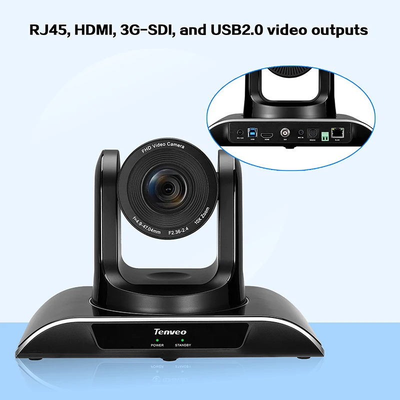 TEVO-VHD10N 10X zoom SDI full hd video conference camera for remote conferencing