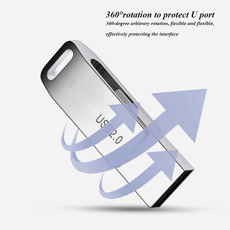  USB 2 0 флеш-накопители 64 Гб металлические Memorias Pendrive 16 ГБ 32 карты памяти Флешка 8 Пользовательский логотип