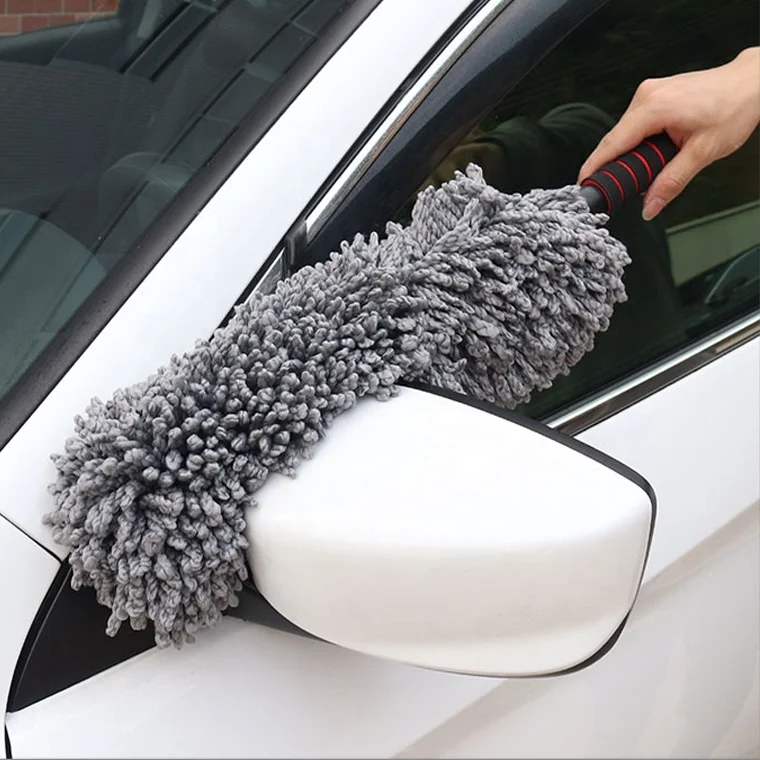 Car Microfiber Duster Car Cleaning Brush Extendable Handle car Care Clean Brush Dusting Tool