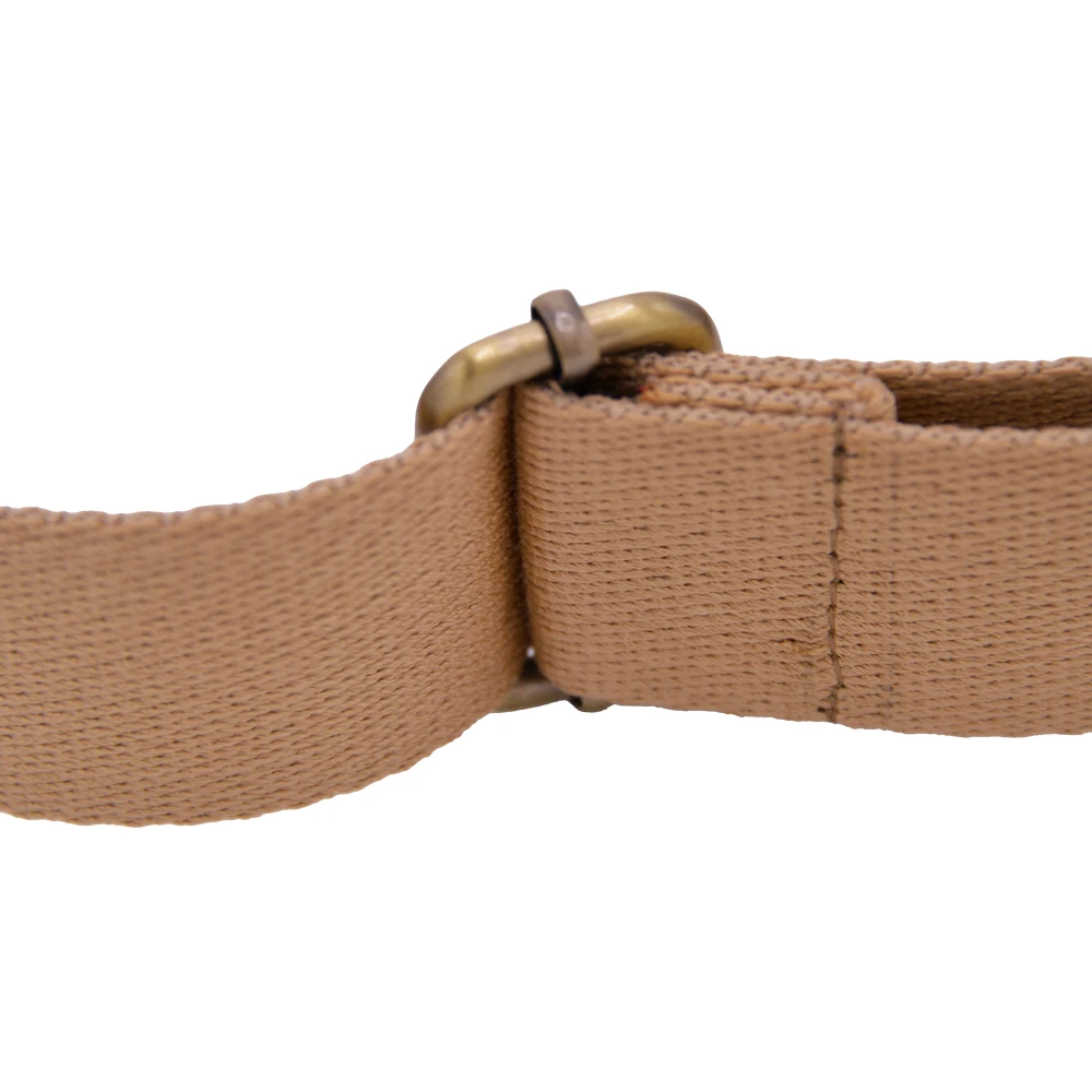  Холщовый ремешок с кожаным чехлом и металлическим крючком