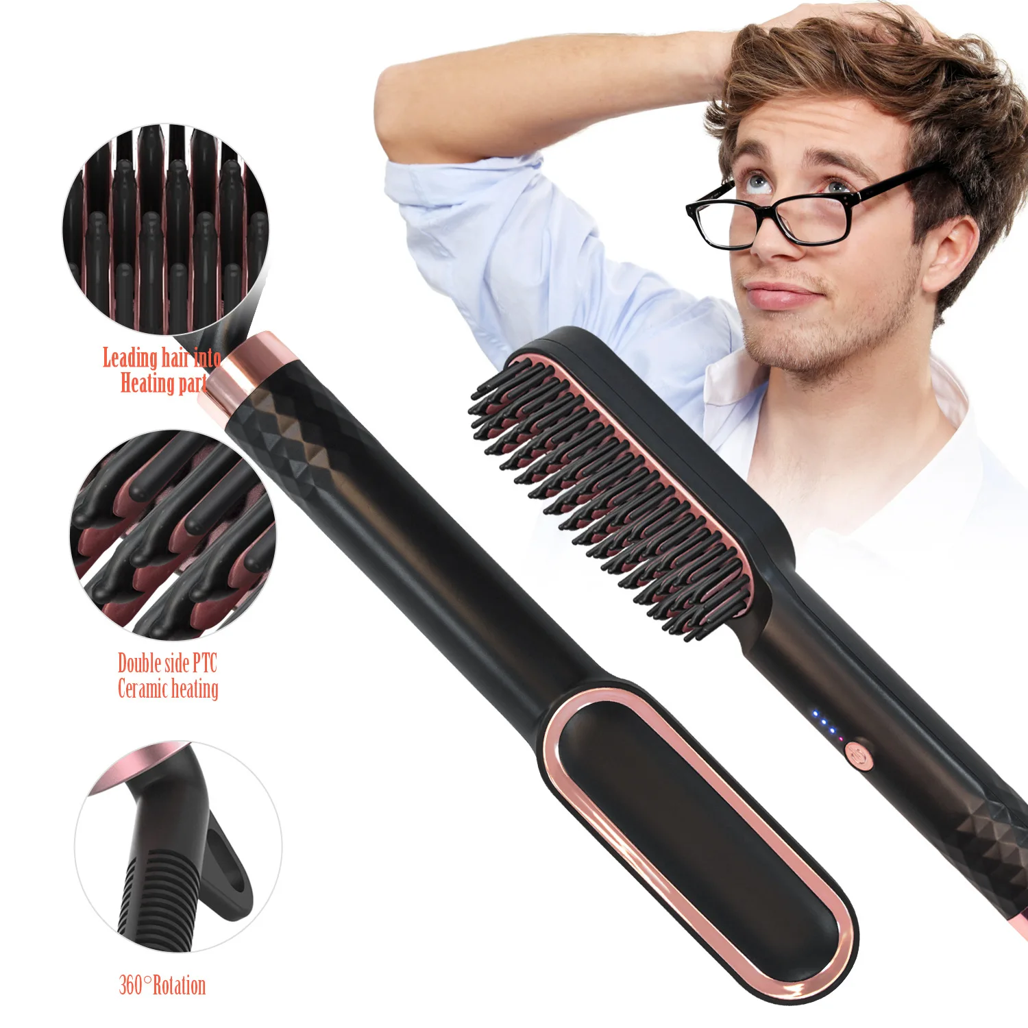 Hair Style Tools Megalo Guangzhou Factory Megalo Pink Silicone  Straight and Curly hair