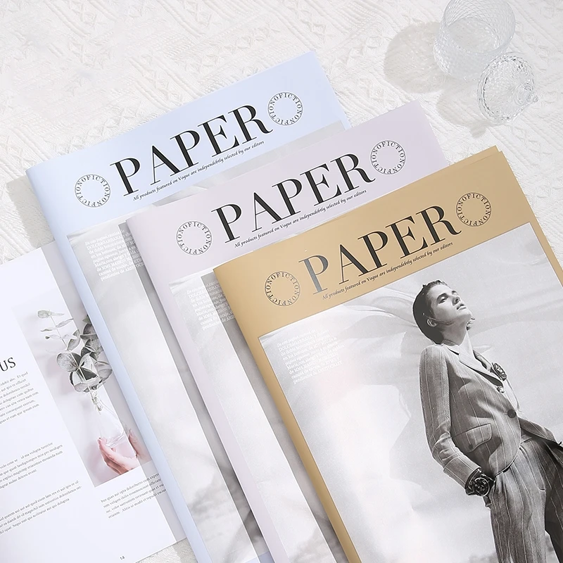 LUCIA  Fashion Newspaper Series Wrapping Flower Paper Flower Wrapping Paper Gift Box Packaging Materials