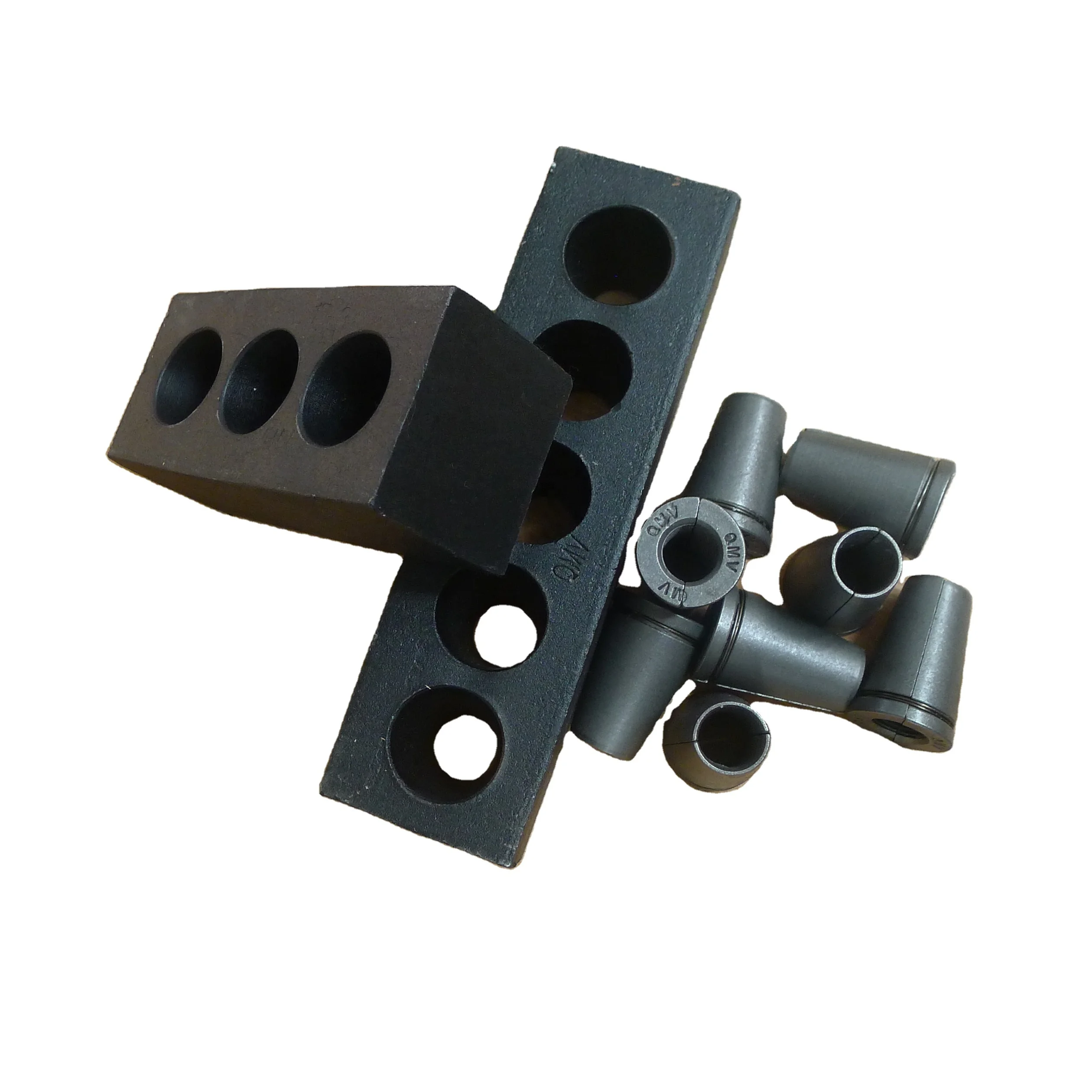 High strength 2 or 3 parts Wedges Anchor for Prestressed Concrete post tension cable grip wedge Tool Clip