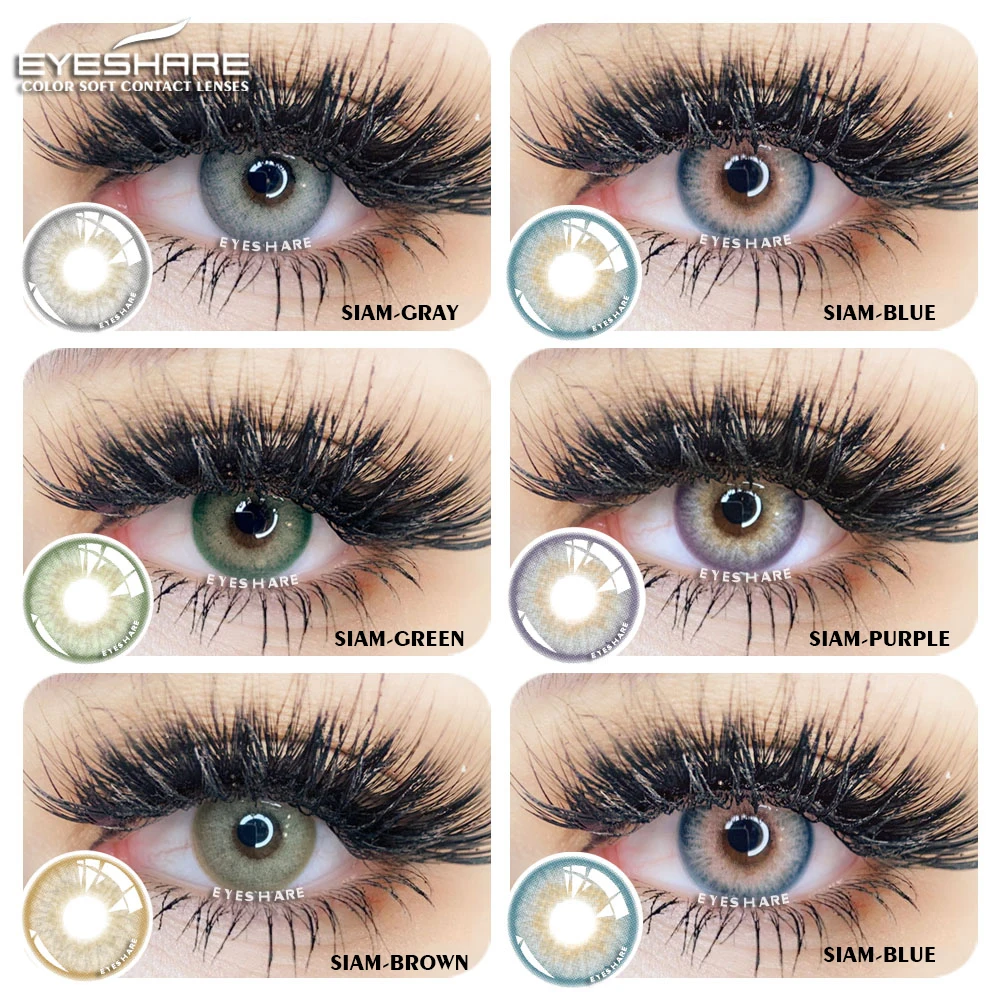 Eyeshare Custom Colored Contact Lens Case Manually eye contact lenses Case Cleaner Color Contact Lens Accessories  Tweezer