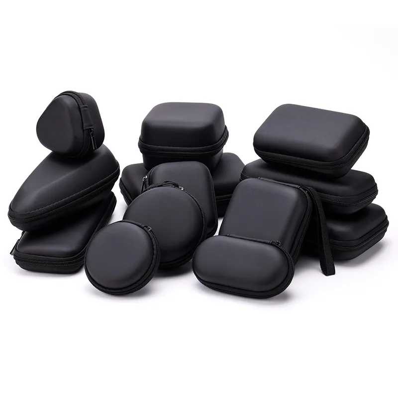 12*8*4cm Waterproof  EVA  hard storage tool cases bag for power bank charger hard drive and USB cables protective cas