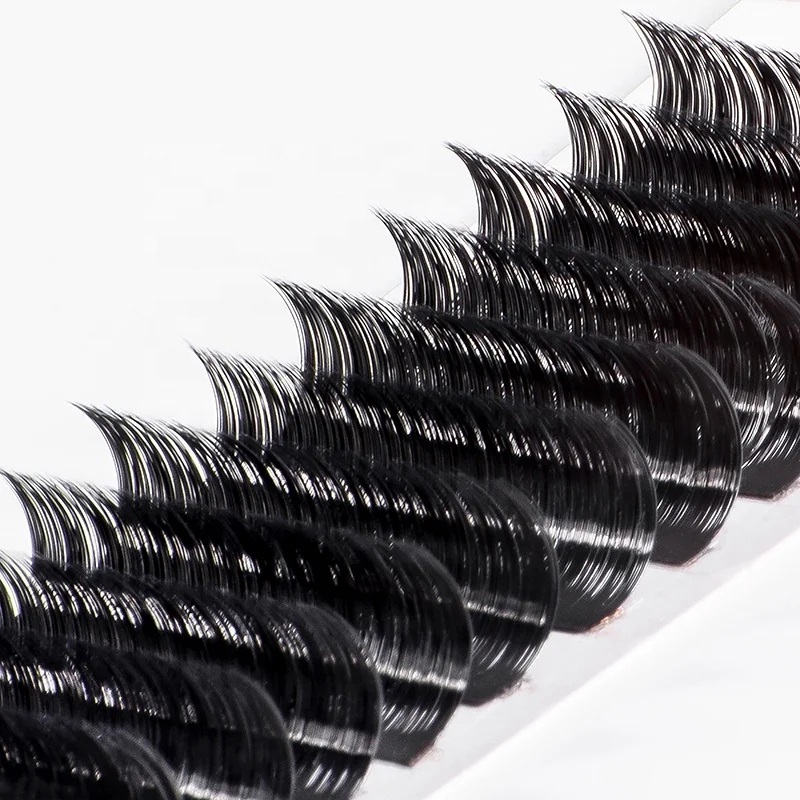 Wholesale Kora PBT D Curl lash extension supplies private label individual superroots eyelashes extension