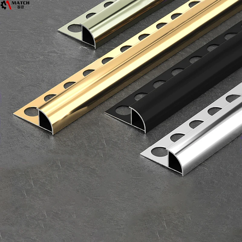 wholesale high quality flooring accessories aluminium alloy u shaped tile edge trim low price