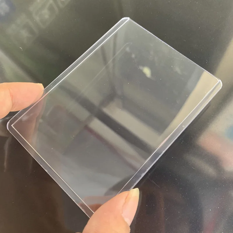 Manufacturer Sports PVC Cards Holder Sleeve 3x4 Trading Clear Card Sleeve Toploaders with Protective Film
