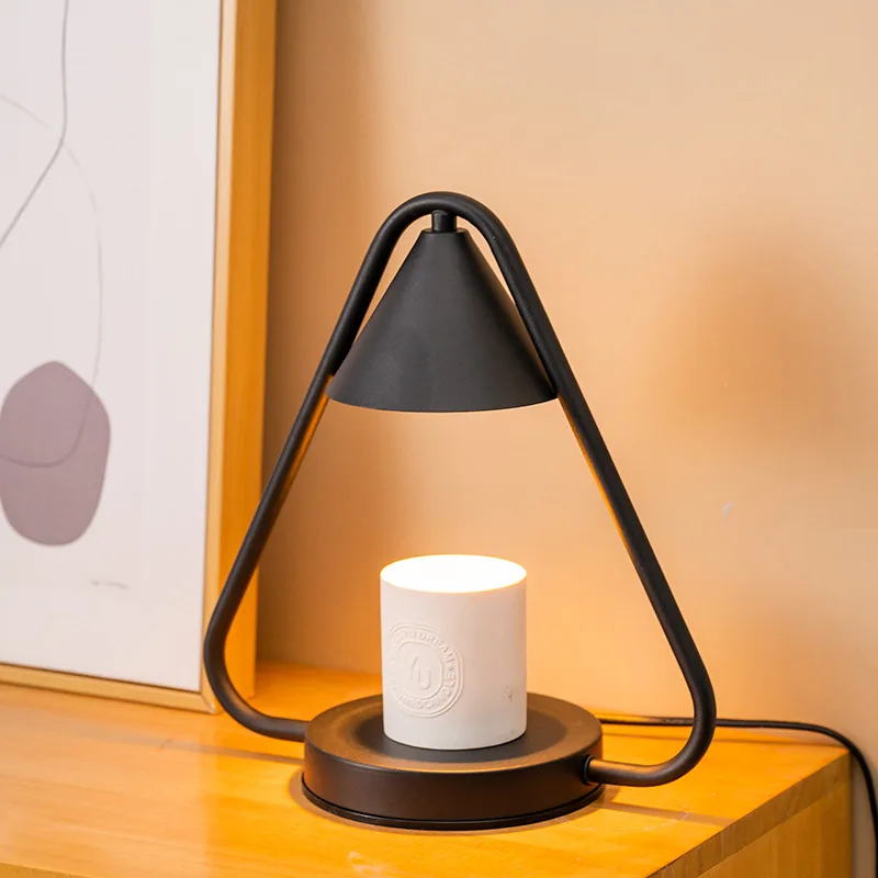 Amazon Hot Sale Europe Simple Minimalism Exquisite Melting Wax Incense Burner Candle Warmer Lamp Desk Lamp Bedroom Aroma Lamp
