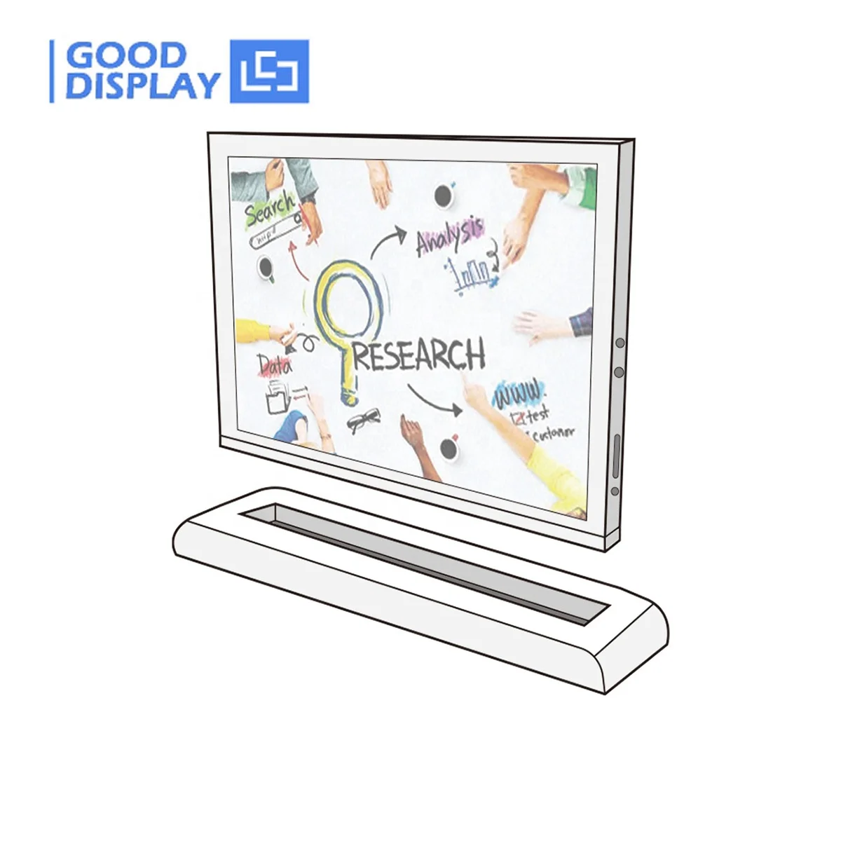 4.2 inch  Smart Bluetooth Double-Sided or Single-Sided Label Color Eink Display  For Smart Conference Hall