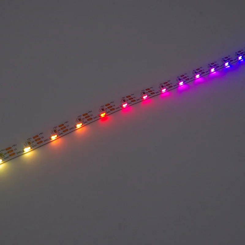 Side emitting RGB SPI Smart IC 60 LED 5V ws2812 sk6812 dream color addressable led strip