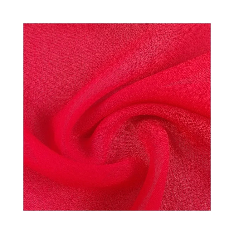 High Quality 50D Chiffon Crepe 100% Polyester Crepe Chiffon For Dress Fabric