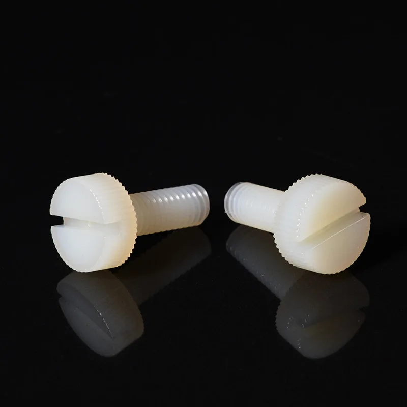 China Nylon PA66 Pan hand thumb screw high precision M4 thumb screw