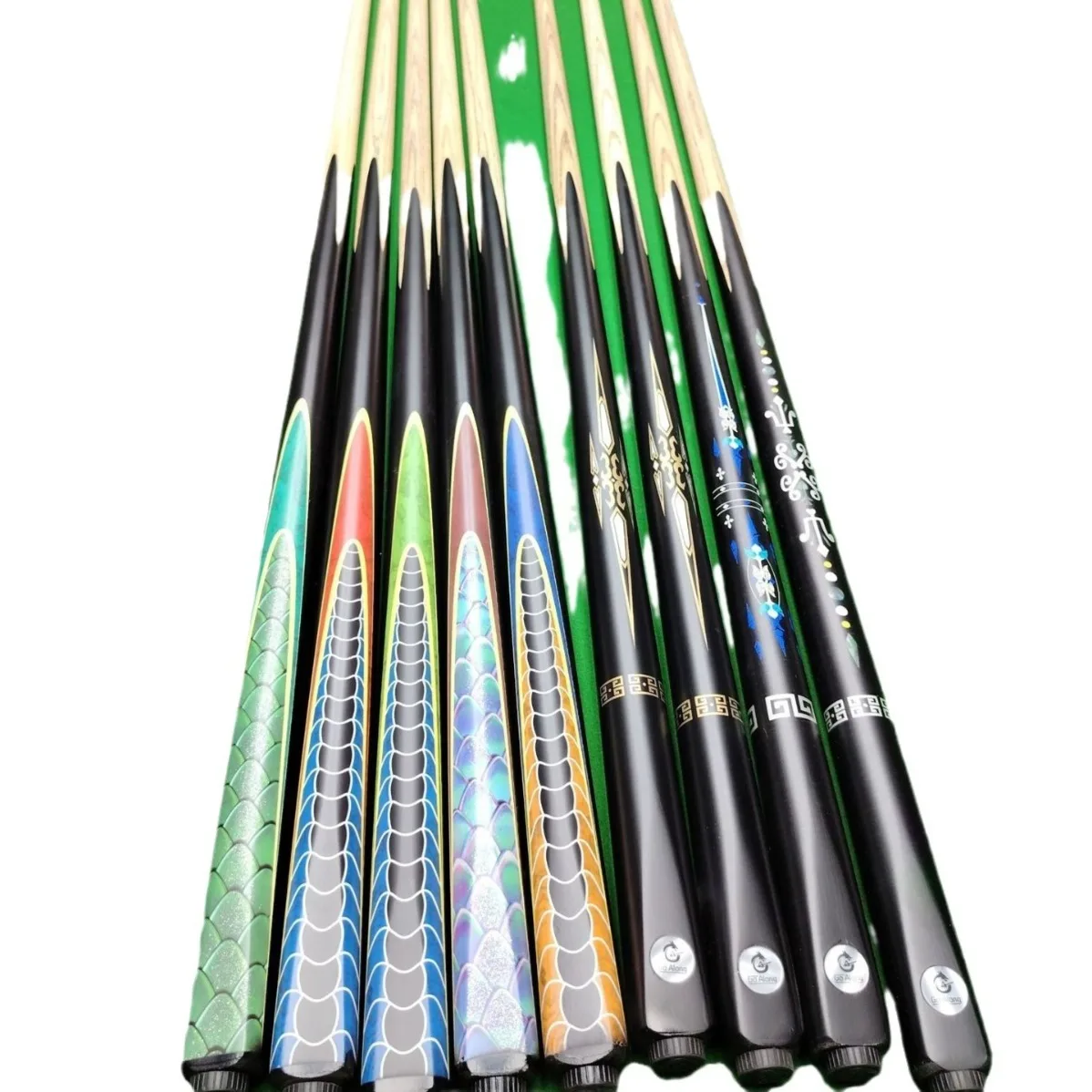 Hot sell The billiard club pure hand-made Chinese type black eight ball club universal snooker pool club is an integral whole