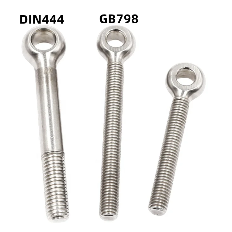 GB798 304 Stainless Steel Joint Lifting Ring Screws Eyebolt Fish Hole Eye Bolts M4 M5 M6 M8 M10 M12 M14 M16 M18 M20 M24