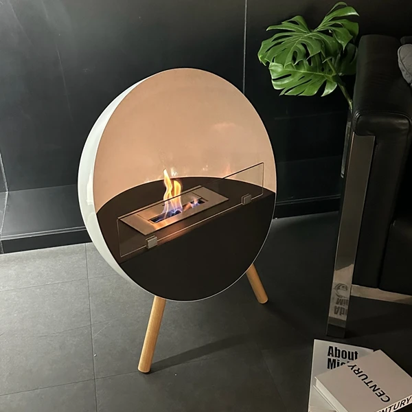2024 new design High Quality Free standing ethanol fireplace