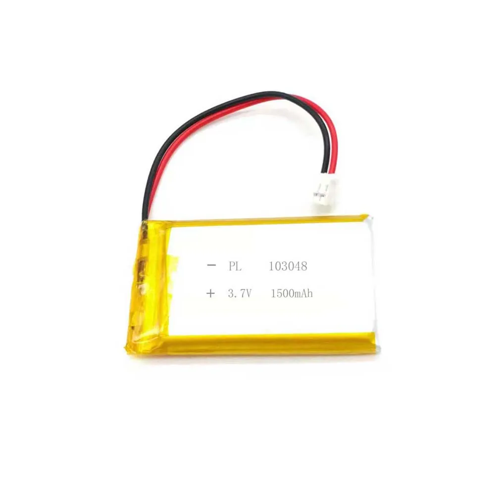 Литий-полимерный ионный аккумулятор 3,7 в 1500 мАч 103048 с разъемом JST 2,0 мм