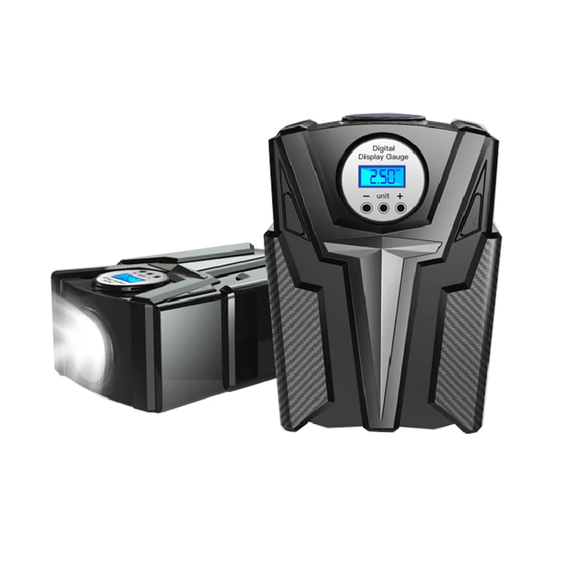 Dropshiping Tyre Pump DC12V 120 PSI Car Tire Air Compressor Tire Inflator With Pressure Gauge Emergency Led Light