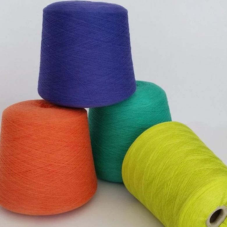 28NM/2 High Bulk HB Dyed Acrylic Wool Blended Yarn wholesale for sweater Hats Scarf